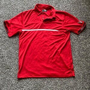 Red Callaway Opti Dry Golf Polo Shirt, Men's large short sleeve polo